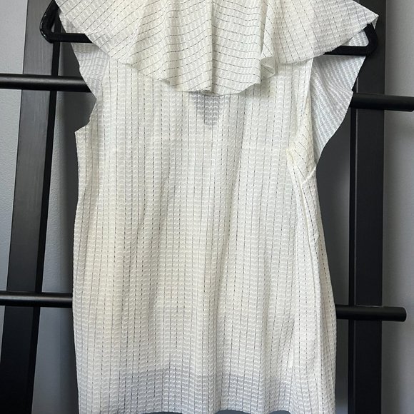 Mango White Flowy Top (XS) - Picture 5 of 5